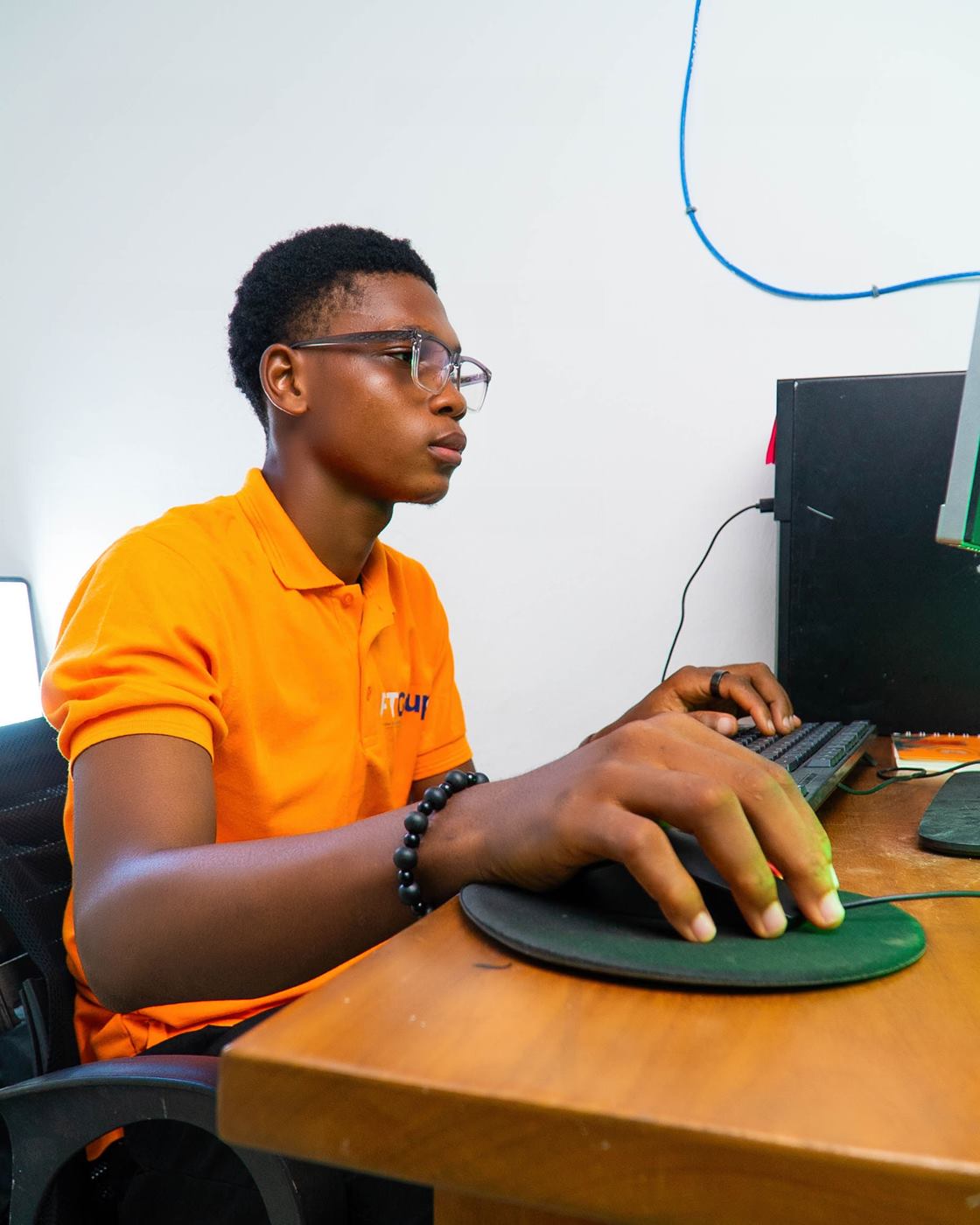 Développeur FTGroup au travail